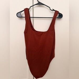 a new day Women's Rust Bodysuit